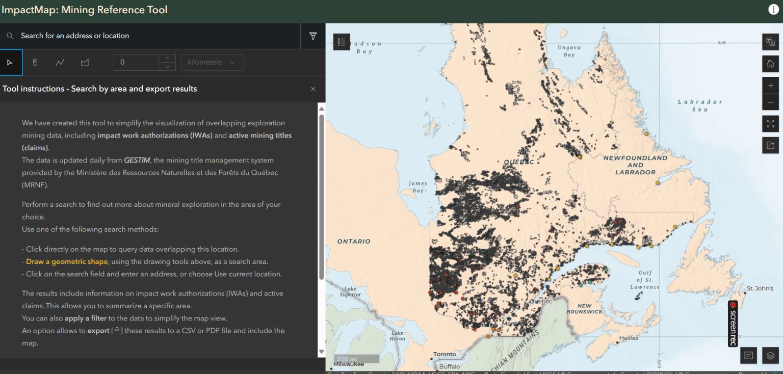 Insuurection Map ImpactMap : Mining Reference Tool - FNQLSDI